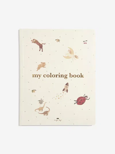 Konges Slojd Kids Colouring Book In White
