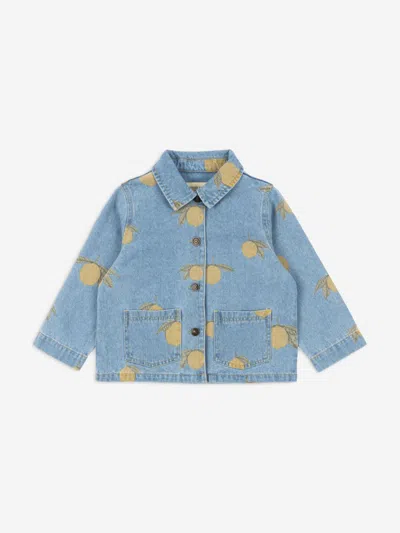 Konges Slojd Babies'  Kids Magot Lemon Denim Jacket In Blue
