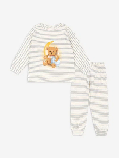 Konges Slojd Babies'  Kids Striped Gio Pant Set In Blue