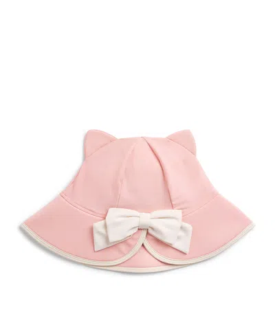 Konges Slojd Kids'  Kitty Swim Hat In Pink