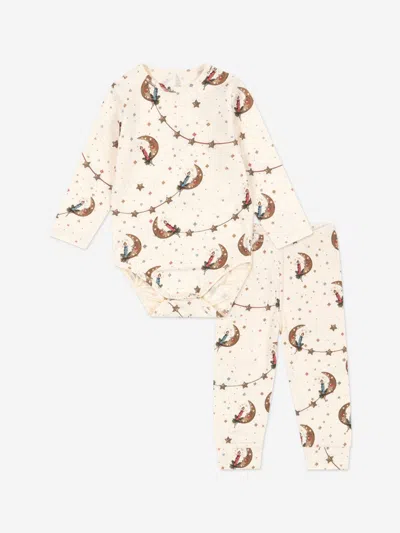 Konges Slojd Kids' Konges Sløjd Baby Luna Bodysuit Set In White