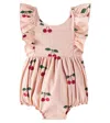 Konges Slojd Baby Verbena Printed Cotton Playsuit In Pink