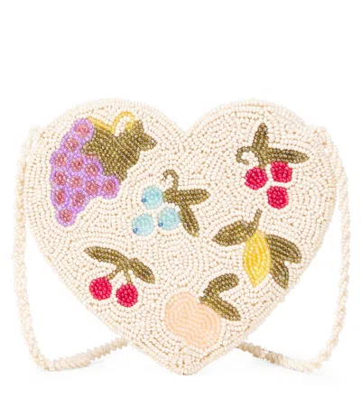 Konges Slojd Kids' Konges Sløjd Beaded Shoulder Bag In White
