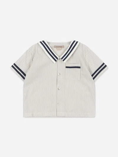 Konges Slojd Kids' Konges Sløjd Boys Allie Sailor Shirt In Gray