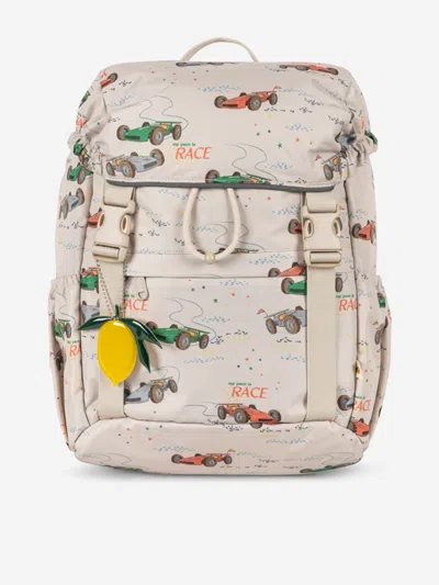 Konges Slojd Kids'  Konges Sløjd Boys Grand Prix Clover Backpack In Neutral