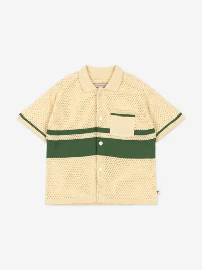 Konges Slojd Kids'  Konges Sløjd Boys Hai Knit Shirt In Neutral