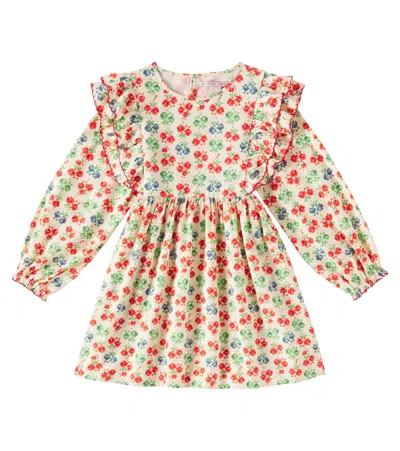 Konges Slojd Kids' Caur Printed Cotton Dress In Multicoloured