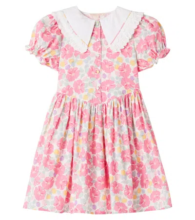 Konges Slojd Kids' Coeur Floral Cotton Dress In Multicoloured