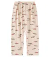 Konges Slojd Elliot Printed Cotton Seersucker Pants In Multicoloured