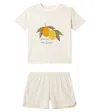 Konges Slojd Famo Cotton T-shirt And Shorts Set In Green