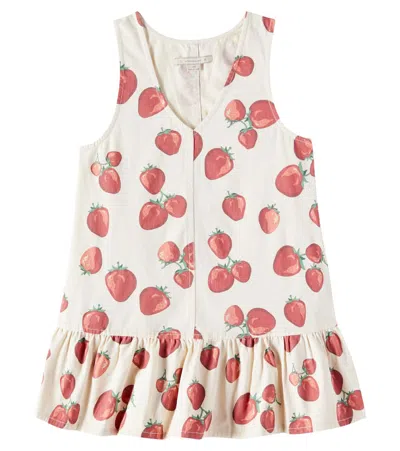 Konges Slojd Kids' Fen Printed Cotton Dress In Multicoloured