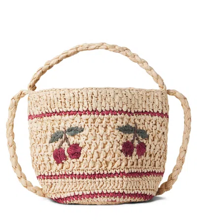 Konges Slojd Konges Sløjd Fiorella Raffia Crossbody Bag In Sand
