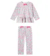 KONGES SLOJD KONGES SLØJD FLORAL COTTON TOP AND PANTS SET
