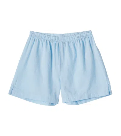 Konges Slojd Konges Sløjd Fran Checked Cotton Shorts In Blue