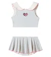 Konges Slojd Gina Striped Embellished Bikini In Gray