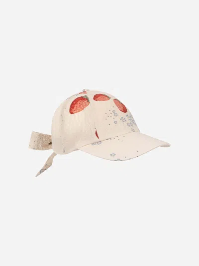 Konges Slojd Kids' Konges Sløjd Girls Ava Bow Cap In Brown