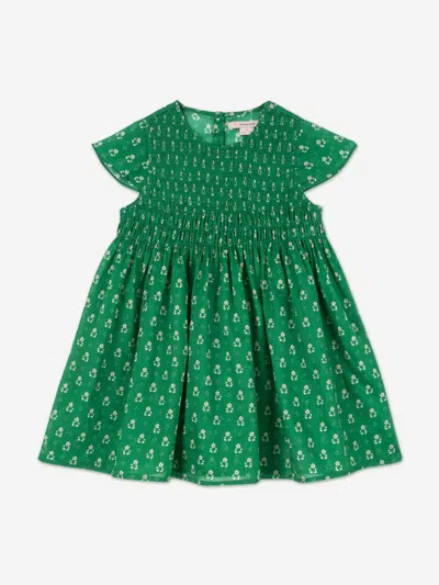 Konges Slojd Babies' Konges Sløjd Girls Cami Smock Dress In Green