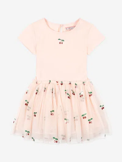 Konges Slojd Babies'  Konges Sløjd Girls Cherry Glitter Ballerina Dress In Pink