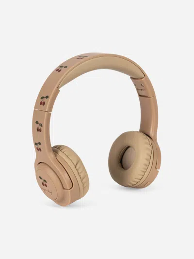 Konges Slojd Babies' Konges Sløjd Girls Cherry Wireless Bluetooth Headphones In Brown