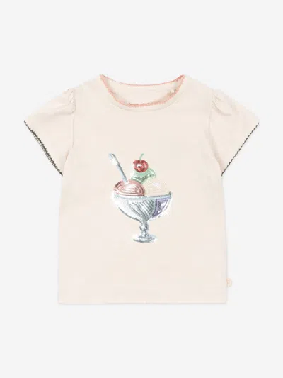 Konges Slojd Babies'  Konges Sløjd Girls Famo Puff T-shirt In Neutral