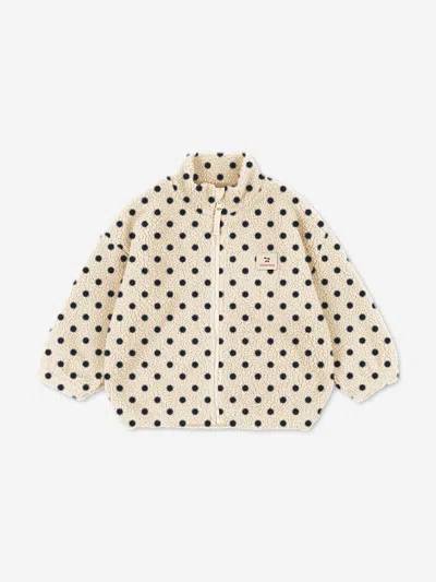 Konges Slojd Kids'  Konges Sløjd Girls Jody Embroidery Teddy Jacket In Neutral