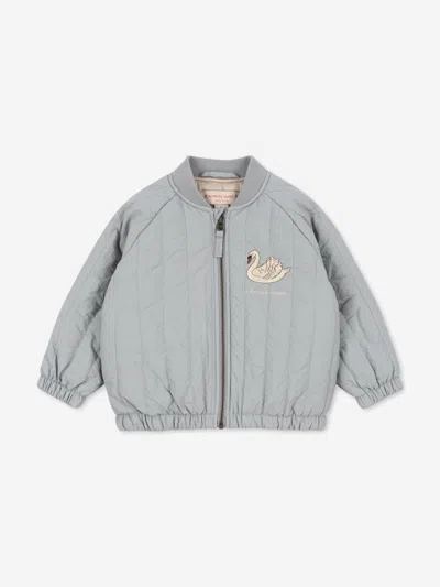 Konges Slojd Kids' Konges Sløjd Girls Juno Bomber Jacket In Gray