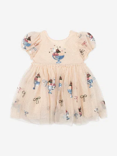 Konges Slojd Babies'  Konges Sløjd Girls Yvonne Puff Dress In Pink