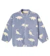Konges Slojd Konges Sløjd Jody Printed Teddy Jacket In Gray