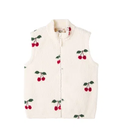 Konges Slojd Kids' Konges Sløjd Jody Printed Teddy Vest In Multi