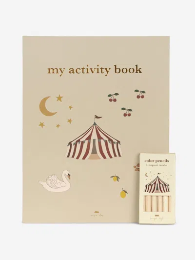 Konges Slojd Konges Sløjd Kids Activity Book With Colouring Pencils In White