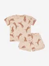 Konges Slojd Konges Sløjd Kids Tiger Short Set In Beige