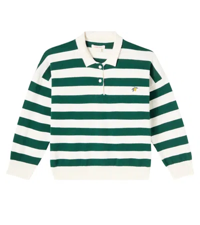 Konges Slojd Kids' Konges Sløjd Manis Striped Cotton Polo Shirt In Multi