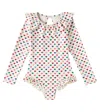 Konges Slojd Manuca Printed Ruffled Swimsuit In Multicoloured