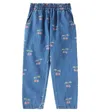 Konges Slojd Margot Frill Printed Jeans In Blue