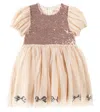 Konges Slojd Mei Sequined Dress In Beige