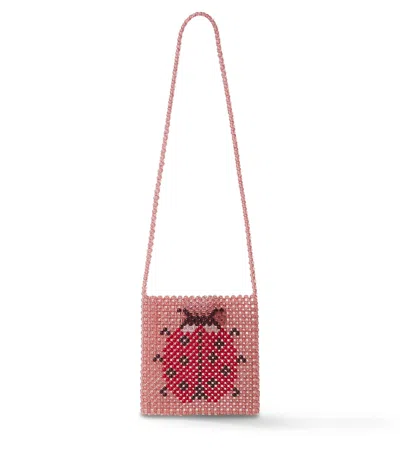 Konges Slojd Konges Sløjd Perla Beaded Crossbody Bag In Pink
