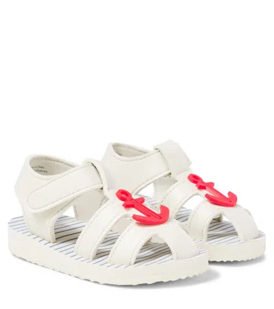 Konges Slojd Kids' Konges Sløjd Sable Faux Leather Sandals In Neutral