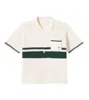 Konges Slojd Shark Open-knit Cotton Bowling Shirt In Beige