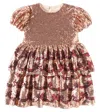 Konges Slojd Starla Bow Wow Sequined Dress In Pink