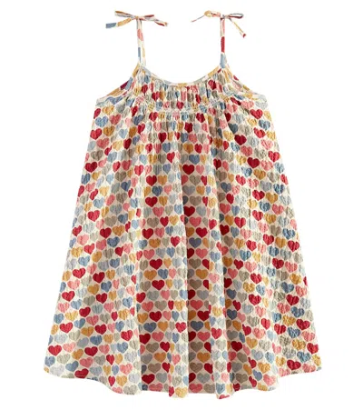 Konges Slojd Kids' Vivian Printed Cotton Dress In Multicolor