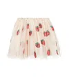 Konges Slojd Yvonne Sequined Tulle Skirt In Beige