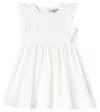 Konges Slojd Lacey Ruffled Cotton Dress In White