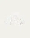 Konges Slojd Lacey Smock Tiered Skirt In Optic White