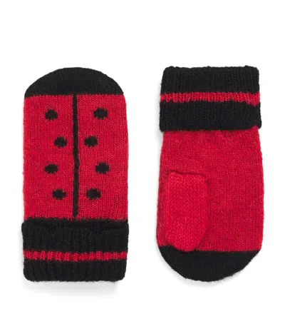 Konges Slojd Kids' Ladybug Mittens In Multi