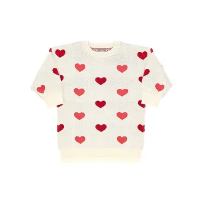 Konges Slojd 'lapis' Knitted Mini Dress Kids In White