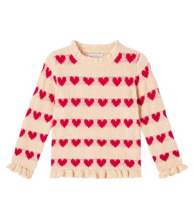 Konges Slojd Kids' Konges Sløjd Laula Wool-blend Sweater In Neutral