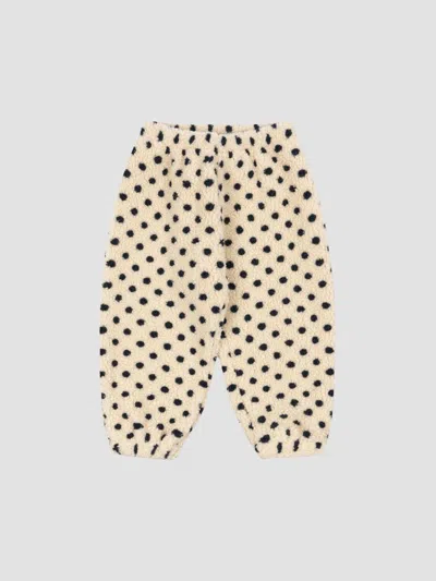 Konges Slojd Little Girl's & Girl's Jody Polka Dot Fleece Pants In Neutral