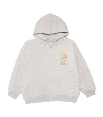 Konges Slojd Kids'  Lou Graphic Hoodie In Grey