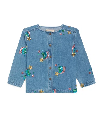 Konges Slojd Kids'  Magot Embellished Denim Shirt