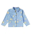 Konges Slojd Magot Printed Denim Jacket In Blue